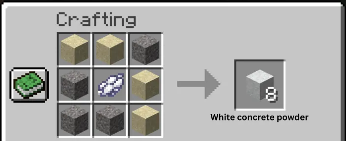White concrete All white blocks in minecraft