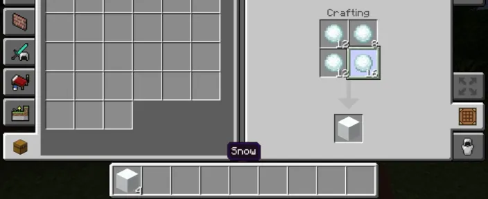 snow block All white blocks in minecraft