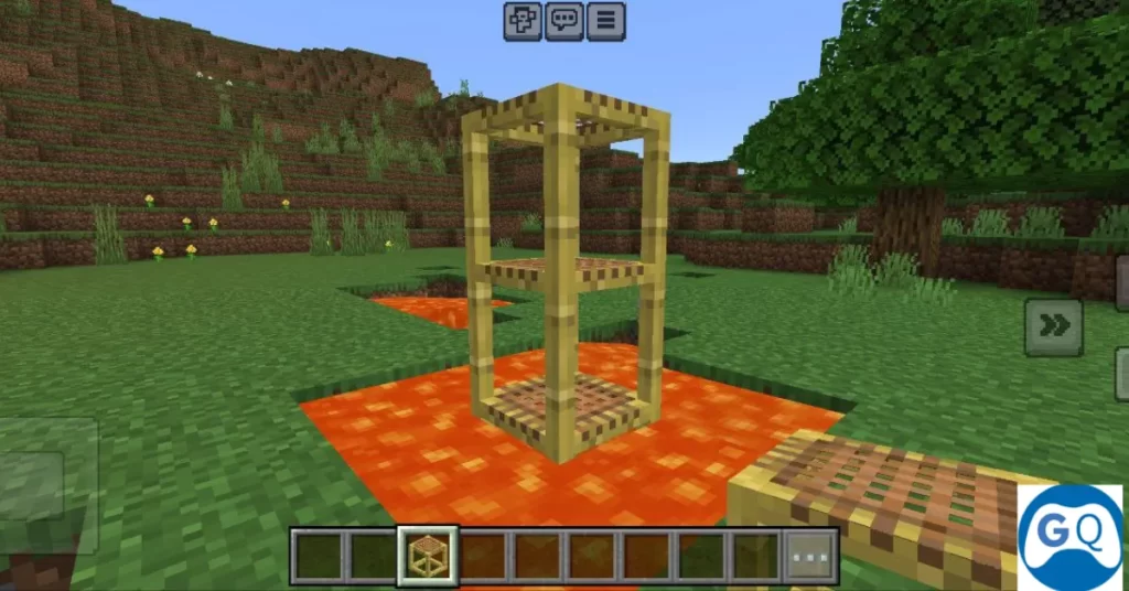 How to Make a Scaffolding in Minecraft?